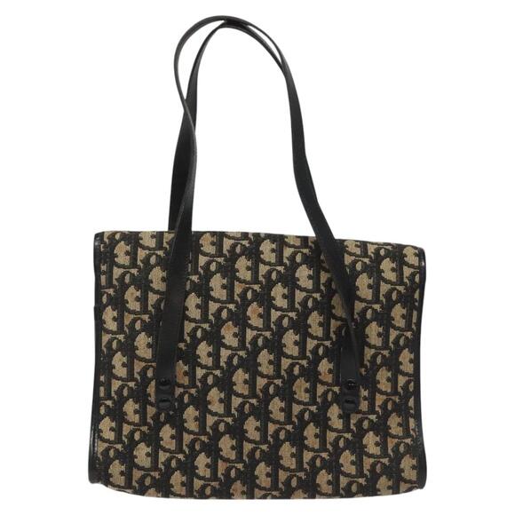 DIOR Trotter Canvas Hand Bag Navy - Picture 3 of 13